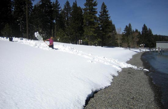 Digging a trench